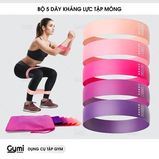 Bộ 5 Dây Kháng Lực Tập Mông Đùi [Hàng Có Sẵn]