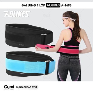 Đai lưng 1 lớp aolikes a-1698 - đai lưng bảo vệ cột sống tập gym, thể thao nam & nữ