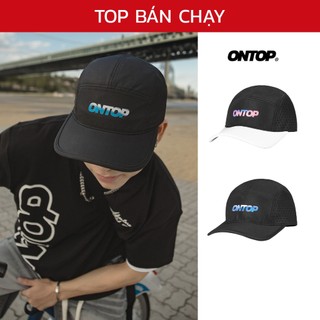 Mũ snapback basic local brand ONTOP có khóa điều chỉnh vòng đầu, lưỡi trai cho nam nữ màu đen, đen phối trắng | O-C2
