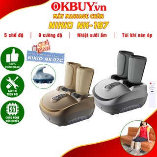 Máy massage chân và bắp chân có túi khí Nhật Bản Nikio NK-187 Hỗ Trợ Trị Suy Giãn Tĩnh Mạch