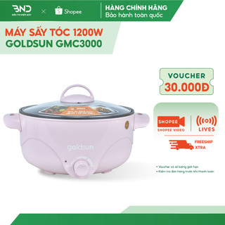 Nồi lẩu điện Goldsun GMC3000 dung tích 3l lòng nồi inox 304 phủ chống dính công suất 900w
