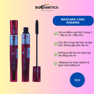 Chuốt mi Mascara Gadania không trôi 2 nấc chính hãng 9ml