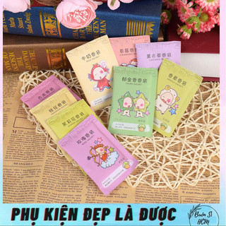 Combo 10 túi thơm hương hoa mini, lưu hương lâu,chống ẩm móc tủ quần áo, giày dép,túi vi.Gói thơm