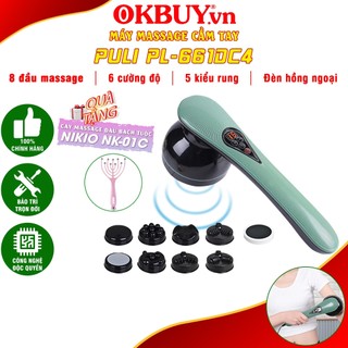 Máy massage cầm tay pin sạc 8 đầu PULI PL-661DC4 - Điện tử | OKbuy