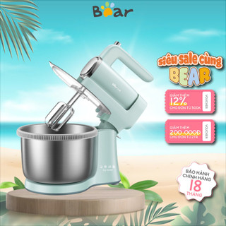 Máy đánh trứng để bàn đa năng 4L tự động BEAR DDQ-B03V1, 300W, nhào bột trộn thịt, BH 18 tháng