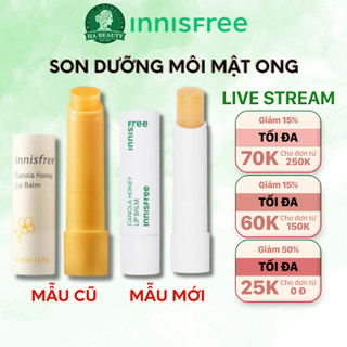 Son dưỡng môi mật ong hoa cải innisfree Canola Honey Lip Balm 3.5g