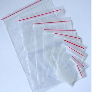 100g Túi zip chỉ đỏ các kích cỡ