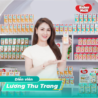 Thùng 48 hộp sữa hạt điều đại mạch richer milk 180ml