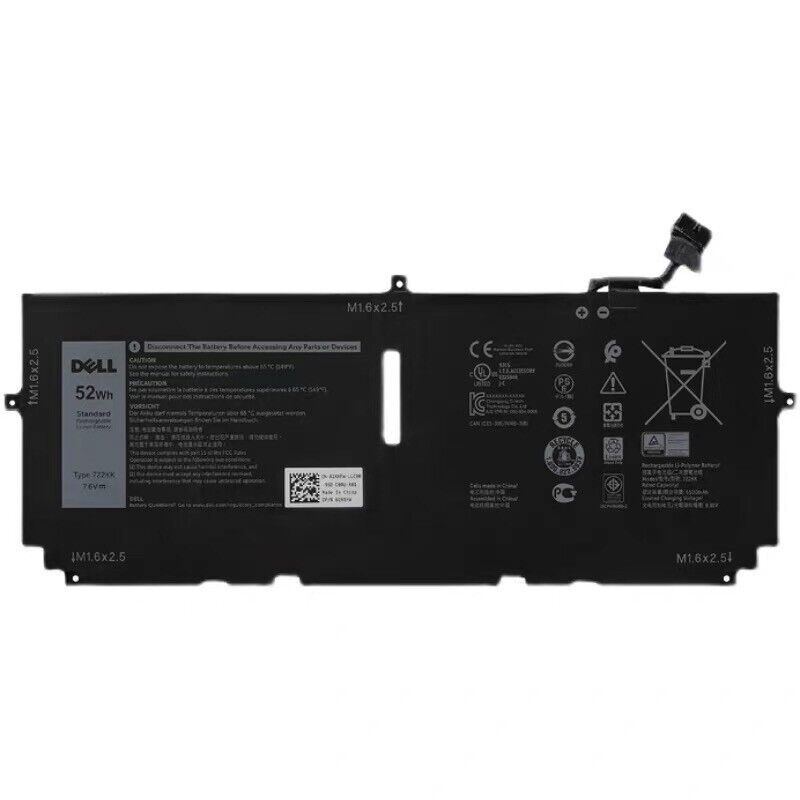 Pin ZIN Dell XPS 13 9300 9310 9380 P117G P117G001 P117G002 722KK