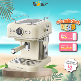 Máy pha cà phê espresso tự động Bear KFJ-E12R5 1.2L, 950W, áp suất 20 bar, đánh bọt sữa, BH 18 tháng