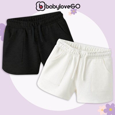 Quần sooc đùi cho bé BabyloveGO quần short cạp chun co giãn thoải mái QT009