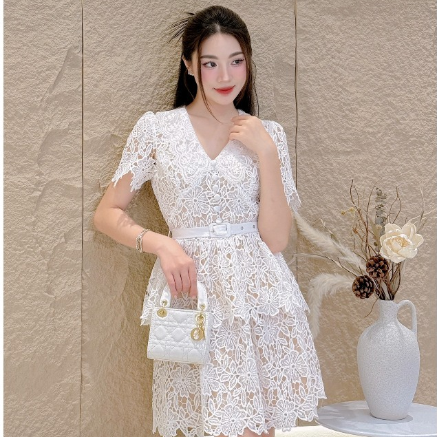 𝐍𝐨𝐫𝐚𝐡 𝐒𝐞𝐭- Set ren cao cấp kèm thắt lưng