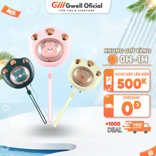 Máy Sưởi Ấm Tay Mini GODWELL Đa Năng Hình Chân Mèo Pin Sạc 2400Mah 4 Tiếng Sử Dụng Máy Sưởi Cầm Tay Tích Điện Nhỏ