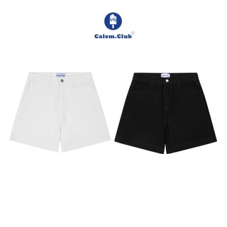 Calem club - Quần short lửng WAIST năng động mùa hè chất Kaki Jean dáng ngắn trên gối