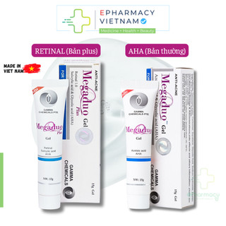 Megaduo Gel giảm mụn, giảm thâm, dưỡng da - Megaduo Azelaic acid & Glycolic acid (AHA) Gel 15g