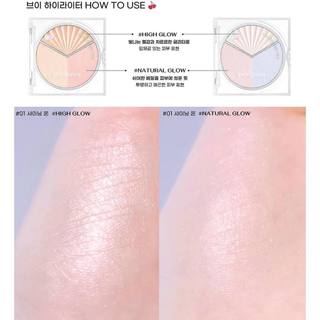 Phấn Bắt Sáng Peripera Ink V Highlighter & Peripera Pure Glory Highlighter (Tặng Kèm Cọ)