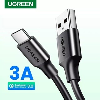 Dây cáp sạc nhanh và truyền dữ liệu ugreen us287 từ usb sang usb type-c, điện áp 3a dài từ 0.25m đến 2m