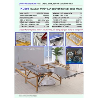 Máy cưa bàn trượt đa năng gồm 3 động cơ
