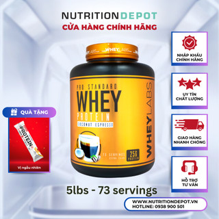 [TẶNG GIFT] Sữa tăng cơ Whey Protein Wheylabs Pro Standard 2.3kg - Nutrition Depot Vietnam