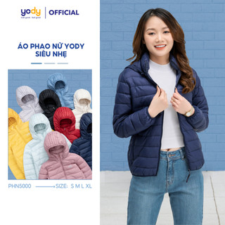 Áo phao nữ YODY 3S siêu nhẹ có mũ giữ ấm chống thấm nước thoái mái PHN5000