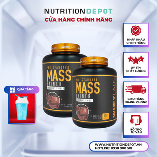 COMBO 2 hũ Wheylabs Mass Gainer Pro Standard vị Chocolate - Nutrition Depot Vietnam