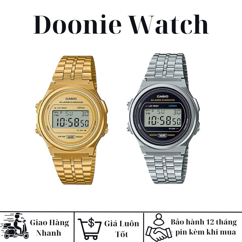 Đồng Hồ A171 Thời Trang Nam Nữ,Mặt 38mm,Nhiều Màu + Mẫu Unisex,Phong Cách Trẻ Trung Năng Động,Dây Thép Không Gỉ Cao Cấp