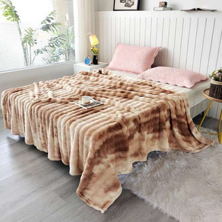 Chăn lông chồn hồ ly dày dặn êm ái nặng 1,4kg, chăn lông kích thước 2m x 2m2