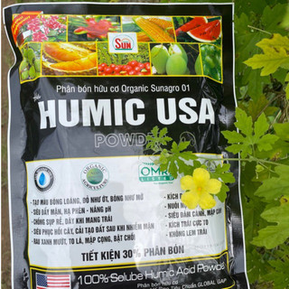 Humic usa dạng bột - phân bón hữu cơ, kích ra rễ 1kg