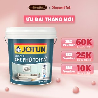 Sơn tường trong nhà Jotun Essence 1 lít che phủ tối đa bóng bền màu, dễ lau chùi (Sơn nội thất)