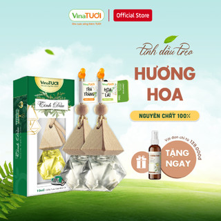 Tinh dầu treo ô tô chiết xuất từ hương Hoa, treo từ các loại hoa thơm xe hơi VINA TƯƠI
