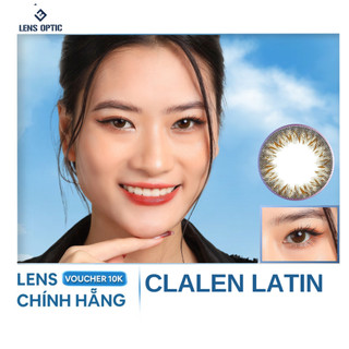 Kính áp tròng 1 ngày màu Latin Clalen iris, lens mắt màu nâu có độ cận - Lens Optic