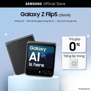 Điện thoại Samsung Galaxy Z Flip5 256GB - Điện thoại AI - Bản lề Flex gập không kẽ hở - Flex Cam đa góc độ