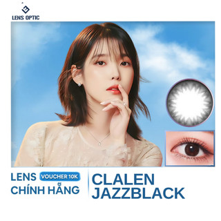 Kính áp tròng 1 ngày màu Jazz Black Clalen iris, lens mắt màu đen có độ cận - Lens Optic