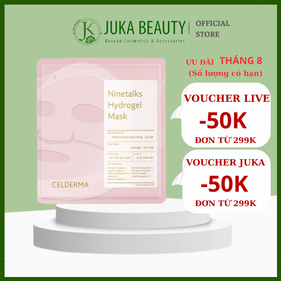 (1 MIẾNG) Mặt nạ Celderma Ninetalks Hydrogel Mask