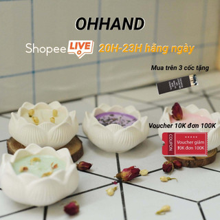 Nến Thơm Hoa Sen Handmade Tinh Dầu Dịu Nhẹ, Thư Giãn Và Giảm Stress