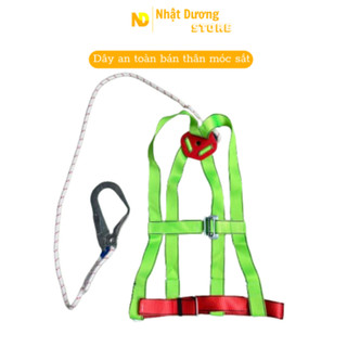 Dây đai an toàn lao động BT01 1 móc sắt, Dây an toàn bán thân leo trèo làm việc trên cao