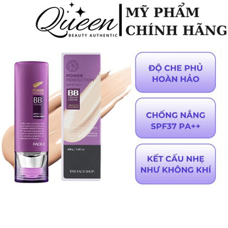 Kem nền đa năng the face shop bb cream power perfection spf37 pa++ 40g