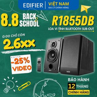 Loa vi tính edifier r1855db bluetooth 5.0 công suất 70w kết nối tv cổng quang đầu ra siêu trầm hàng chính hãng
