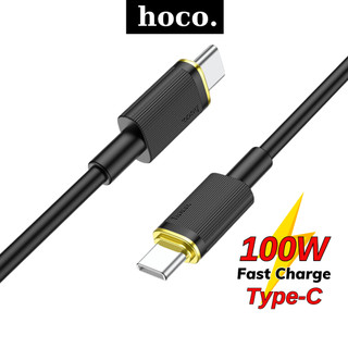 Cáp sạc nhanh TypeC 100W Hoco dây silicon chống quá tải nhiệt cho dòng máy android máy tính bảng