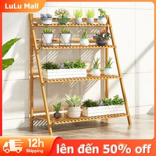LULU Giá Cao Cấp,Kệ Để Chậu Hoa Cây Cảnh,Đồ Trang Trí Tre Tự Nhiên Mối Mọt