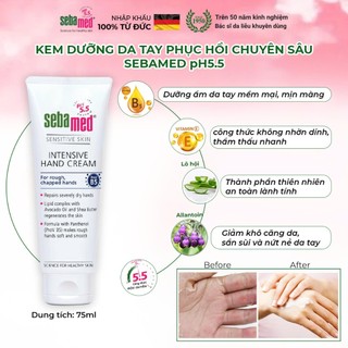Kem dưỡng da tay Sebamed Intensive Hand Cream pH5.5 (75ml)