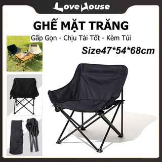 Ghế camping gấp gọn, ghế xếp gấp gọn thư giãn đa năng hợp kim nhôm không gỉ chịu lực lên đến 150kg