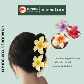 Kẹp tóc hình hoa sứ đi biển, dạo phố hottrend nhiều màu size to
