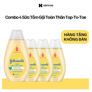 Gift_combo 3 chai sữa tắm top to toe 100ml + 1 chai sữa tắm top to toe 200ml
