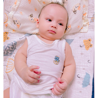 Combo 5 áo ba lỗ MINZY MOM cho bé chất vải thun lạnh mềm mát