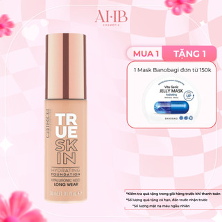 Kem nền dưỡng ẩm Catrice True Skin tệp da tạo lớp nền căng bóng mịn mượt 30ml - AHB Cosmetics