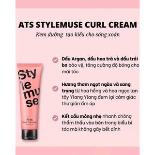 (Mẫu mới nhất) Kem tạo kiểu dành cho tóc xoăn ATS Stylemuse Repair Curl Cream 150ml