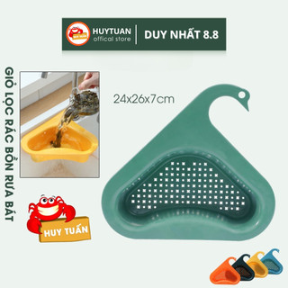 Giỏ lọc rác bồn rửa chén hình tam giác - Giỏ gác bồn rửa bát lọc nước thông minh (GTG04) - Khay lọc rác bồn rửa bát chén