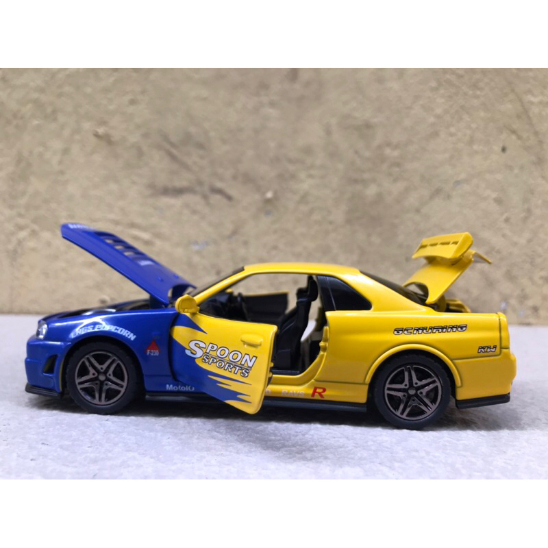 Mô hình xe NISSAN GTR R34 Sports 1/32