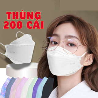  Thùng 200 cái khẩu trang kf94 DENTAL MASK  chính hãng 4 Lớp có giấy kháng khuẩn Kiểu Dáng 4D Hàn Quốc Chống Nắng Tia UV 